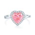 8A High Carbon Zirconia Heart Ring 70300088