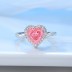 8A High Carbon Zirconia Heart Ring 70300088