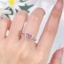 8A High Carbon Zirconia Heart Ring 70300088