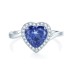 8A High Carbon Zirconia Heart Ring 70300088