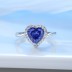 8A High Carbon Zirconia Heart Ring 70300088