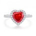 8A High Carbon Zirconia Heart Ring 70300089