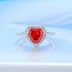 8A High Carbon Zirconia Heart Ring 70300089