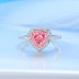 8A High Carbon Zirconia Heart Ring 70300089