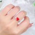 8A High Carbon Zirconia Heart Ring 70300090