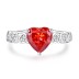 8A High Carbon Zirconia Heart Ring 70300090