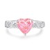 8A High Carbon Zirconia Heart Ring 70300090