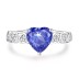 8A High Carbon Zirconia Heart Ring 70300090