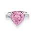 8A High Carbon Pink Zirconia Heart Ring 70300092