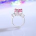 8A High Carbon Pink Zirconia Heart Ring 70300092