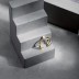 Stylish Twisted Lines Pearl Toe Ring 70400187