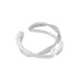 Stylish Twisted Lines Pearl Toe Ring 70400187