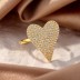 Punk Gothic Heart Zirconia Toe Ring 70400199