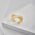 Geometric Curves Zirconia Open Ring 70400236