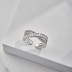 Geometric Curves Zirconia Open Ring 70400236