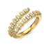 Geometric Ladder Zirconia Open Ring 70400238