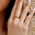 Geometric Ladder Zirconia Open Ring 70400238