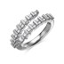 Geometric Ladder Zirconia Open Ring 70400238