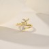 Plane Zirconia Open Ring 70400249