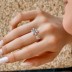 Daisy Flower Zirconia Open Ring 70400253