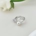 Fresh Water Pearls Zirconia Open Ring 70400254