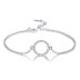 925 Sterling Silver CZ Round Bracelets 100100036