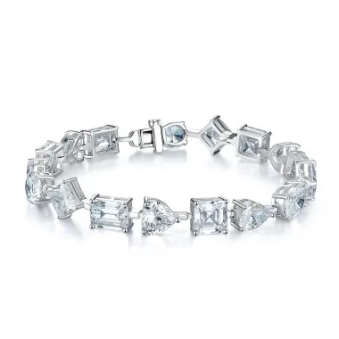 Sparkle Shaped Zirconia Bracelet 100100090