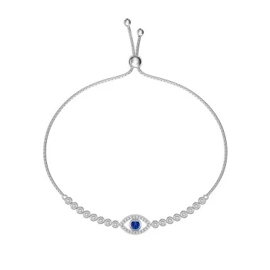 Evil Eye Zirconia Adjustable Bracelet 100100092