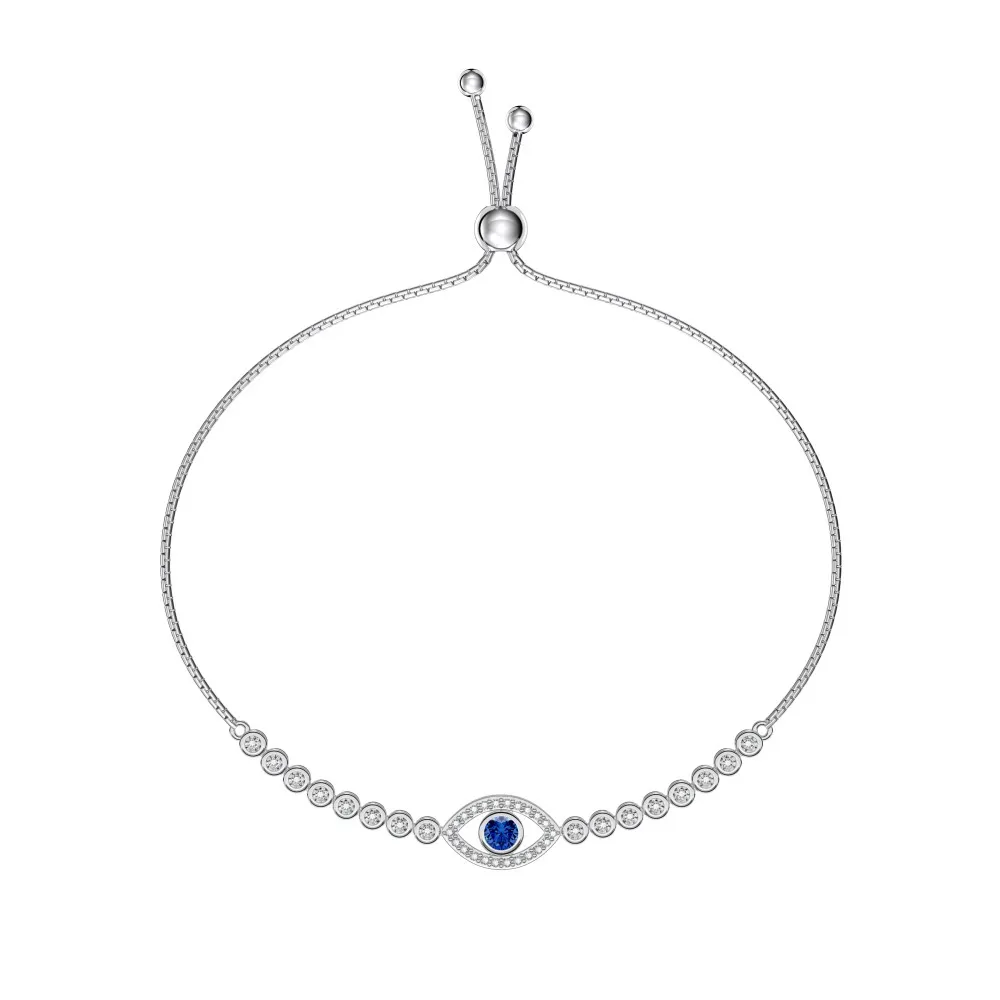 Evil Eye Zirconia Adjustable Bracelet 100100092