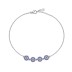 Blue Evil Eye Zirconia Adjustable Bracelet 100100095