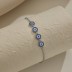 Blue Evil Eye Zirconia Adjustable Bracelet 100100095