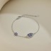 Blue Evil Eye Zirconia Adjustable Bracelet 100100096