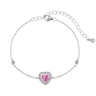 Lovely Heart Zirconia Bracelet 100100097