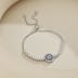 Blue Evil Eye Zirconia Adjustable Bracelet 100100099