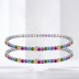 Colorful Zirconia Tennis Bracelet 100100100