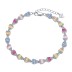 Luxury Colorful Zirconia Fanshaped Bracelet 100100108