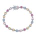 Luxury Colorful Zirconia Fanshaped Bracelet 100100109