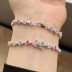 Luxury Colorful Zirconia Fanshaped Bracelet 100100109