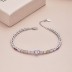 Luxury Colorful Tennis Zirconia Heart Bracelet 100100115