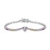 Luxury Colorful Tennis Zirconia Heart Bracelet 100100116