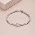 Luxury Colorful Tennis Zirconia Heart Bracelet 100100116