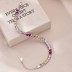 Rainbow Heart Tennis Zirconia Bracelet 100100118