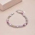 Rainbow Love Heart Tennis Zirconia Bracelet 100100121