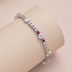 Rainbow Love Heart Tennis Zirconia Bracelet 100100122