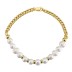 Cuban Chain Natural Pearl Beads Bracelet 100100125