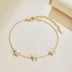 Butterfly Zirconia Chain Bracelet 100100130