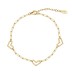 Linked Clips Heart Chain Bracelet 100100131