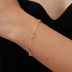 Linked Clips Heart Chain Bracelet 100100131