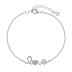 LOVE Letter Zirconia Heart Chain Bracelet 100100133