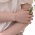 LOVE Letter Zirconia Heart Chain Bracelet 100100133